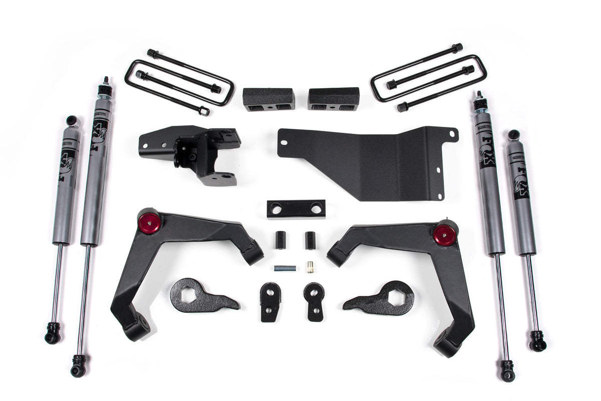 ZONE 2001-2010 Fits Chevy/gmc 2500 HD 3" Suspension Lift Kit, Rear Block FOX 2.0 Shocks ZONC32F