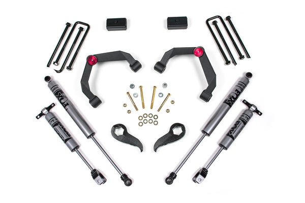 Zone 2011-2019 Chevy/gmc HD 3" Uca Lift Kit, Rear Block W/ Overloads FOX 2.0 Shocks ZONC38F