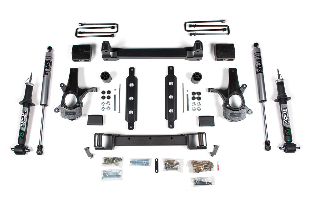 Zone 2014-2018 Chevy/GMC 1500  Silverado/Sierra 2WD 6.5" Strut Lift Kit Cast Steel Arms Fox 2.0 Shocks
