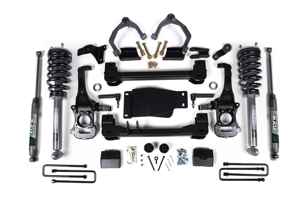 ZONE 4 Inch Lift Kit Fits Chevy Trail Boss Or GMC AT4 1500 19-24 4WD Nitro Series ZONC69LN