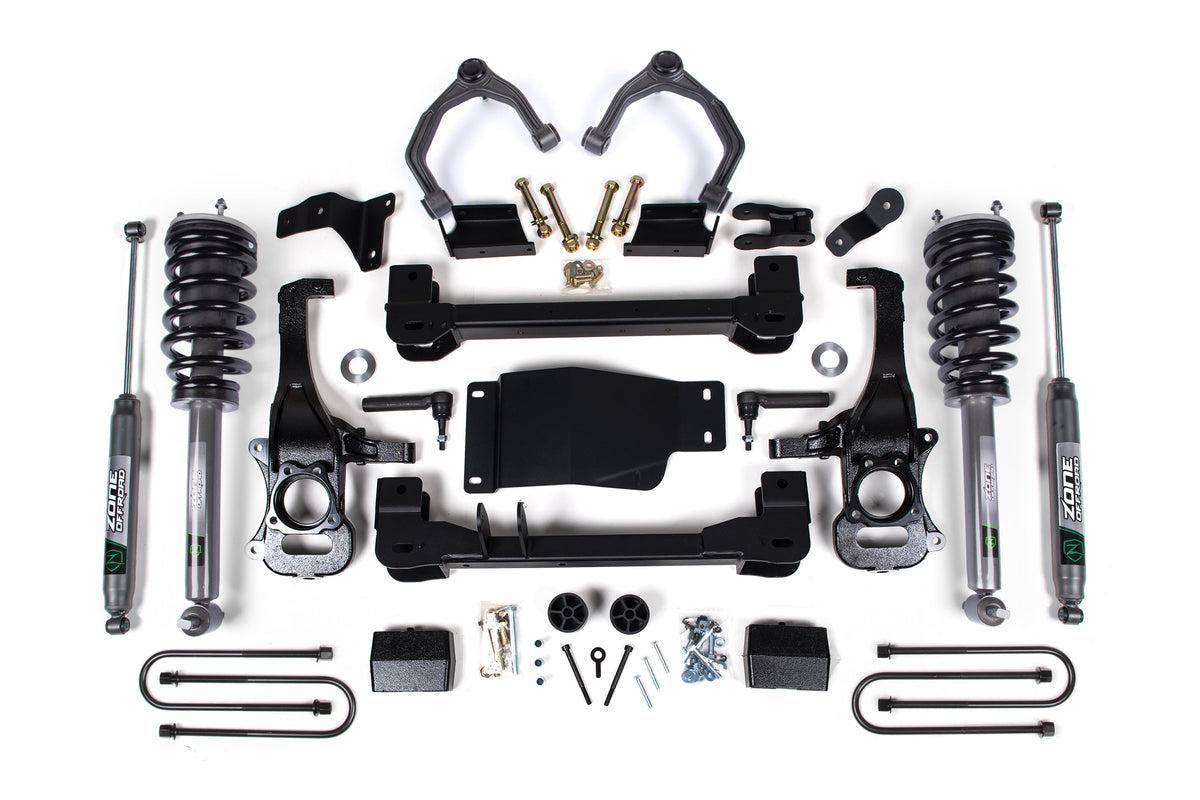 ZONE 4 Inch Lift Kit Fits Chevy Silverado & GMC Sierra 1500 25-26 4WD Loaded Strut ZONC79LN