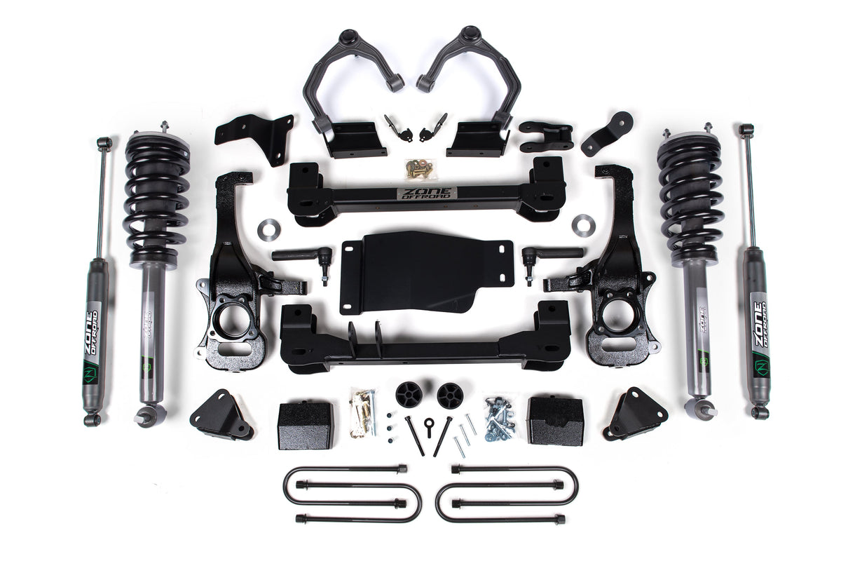 ZONE 4 Inch Lift Kit Fits Chevy Trail Boss Or GMC AT4 1500 25-26 4WD Nitro Series ZONC80LN