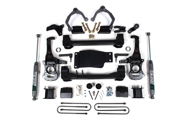 Zone 2025 Chevy Tb/ GMC AT4 1500 4WD 4" Suspension Lift Kit, 3" Rear, Block Spacer Front, Nitro Rear Shock ZONC80N