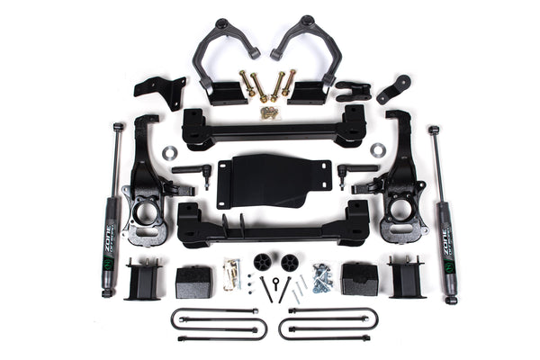 Zone 2025 Chevy/gmc 1500 4WD 6" Suspension Lift Kit, 5" Rear, Block Spacer Front, Nitro Rear Shock ZONC82N