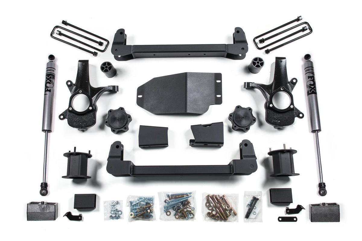 ZONE 4.5 Inch Lift Kit Fits Chevy Silverado & GMC Sierra 1500 07-13 4WD FOX Adventure Series ZONC91F