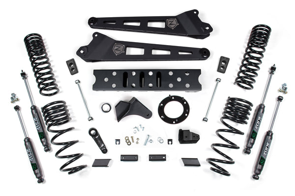 ZONE 2019-2024 Fits RAM 2500 6.5" Radius Arm 4.5" Rear Coils Diesel 6-Bolt T-case Nitro Shocks D118N