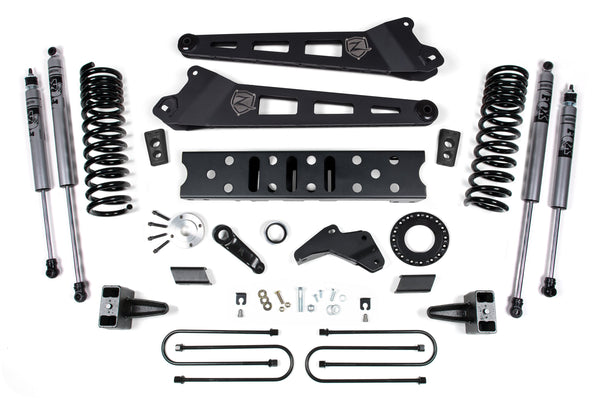 ZONE 2019-2024 Fits RAM 3500 5.5" Radius Arm 5" Rear Block W/ Overload Gas 6-Bolt T-case FOX Shocks D122F