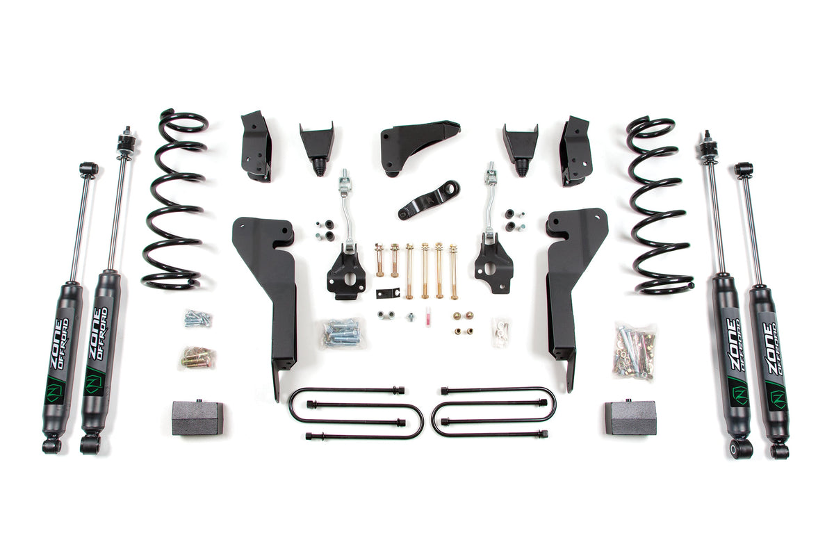 ZONE 2008 Fits RAM 2500 Powerwagon 4WD 4in Suspension Lift System Nitro D133N