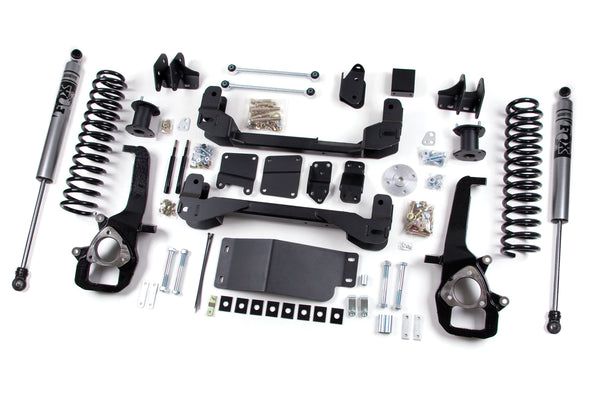 Zone 2013-2015 Dodge 1500 6"/5" Suspension Lift System, Front Spacer, Rear Coils FOX 2.0 Shocks ZOND41F