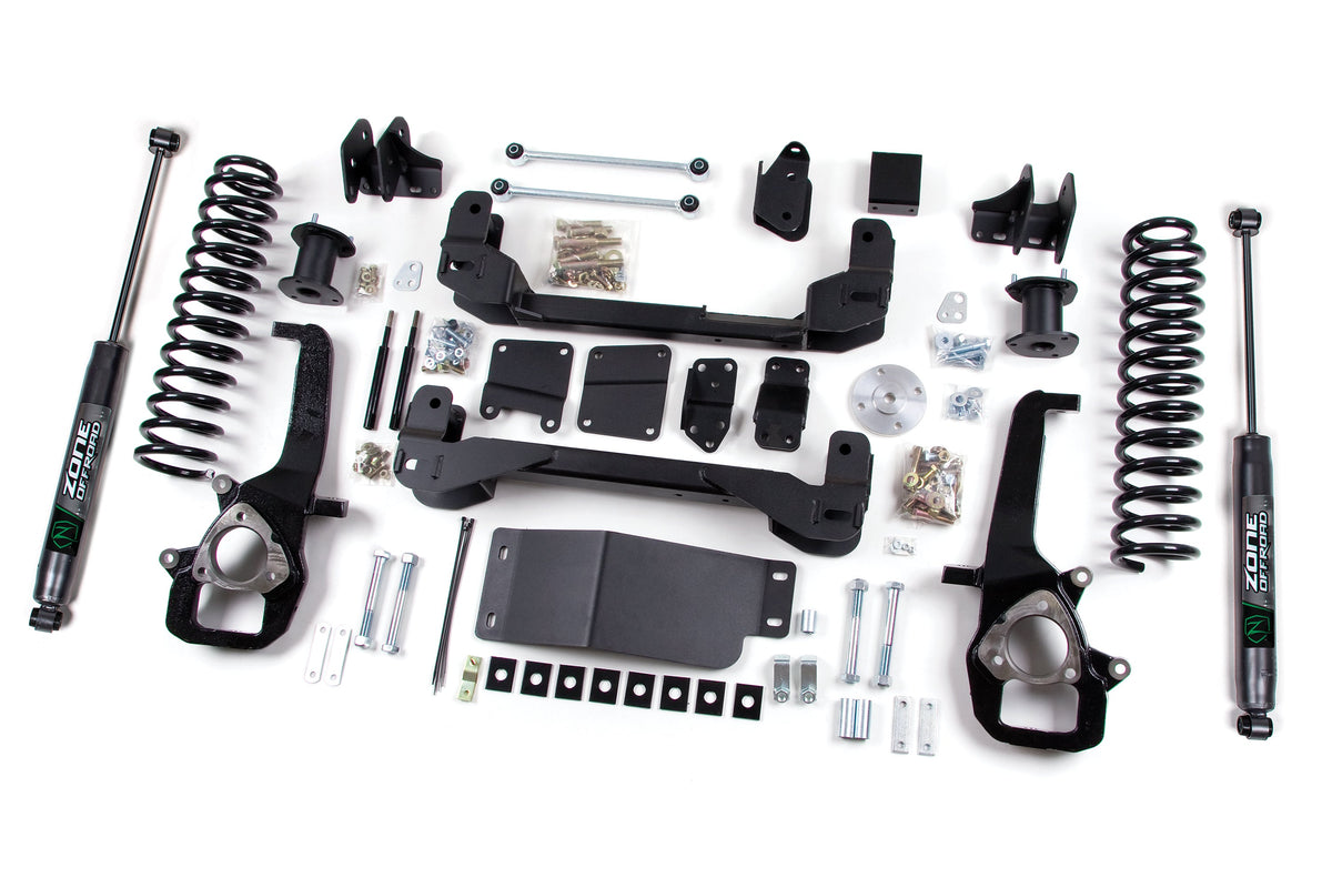 ZONE 1500 6in Suspension System, Fits 2009-2010 Fits Dodge D2N