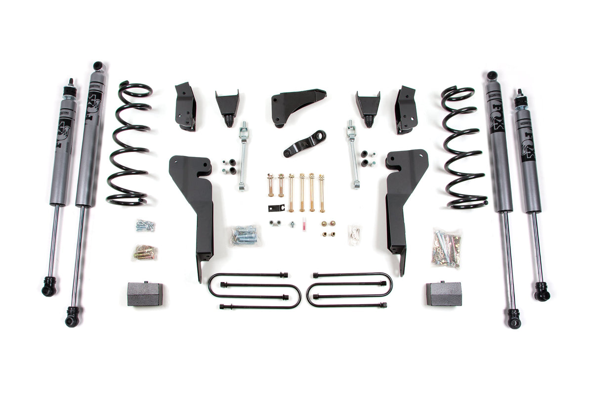ZONE 2009-2013 Dodge2500 6" Suspension Lift Kit w/3.5" Axle-gas Front Coils, Rear Blocks FOX 2.0 Shocks ZOND39F