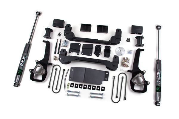 Zone 1500 4in Suspension System, Fits 2006-2008 Dodge D3N