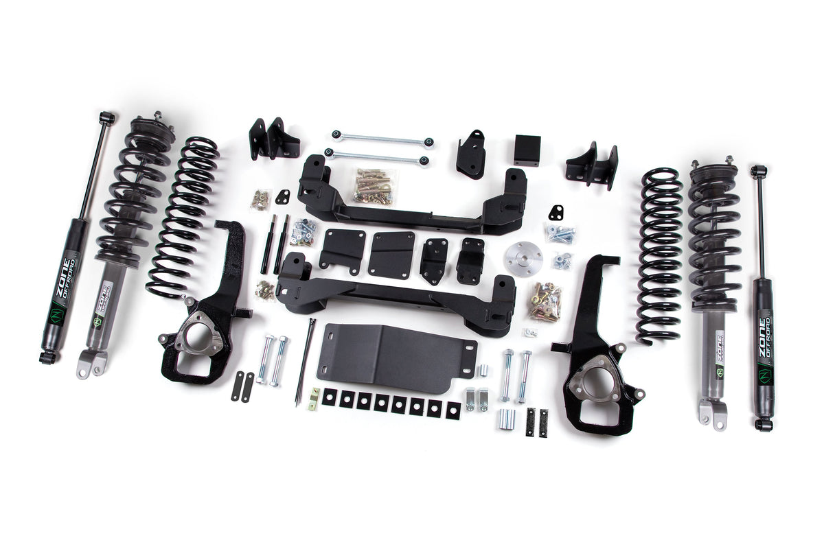 ZONE 4 Inch Lift Kit Fits RAM 1500 13-18 4WD 3 Inch Coil Springs ZOND43LN