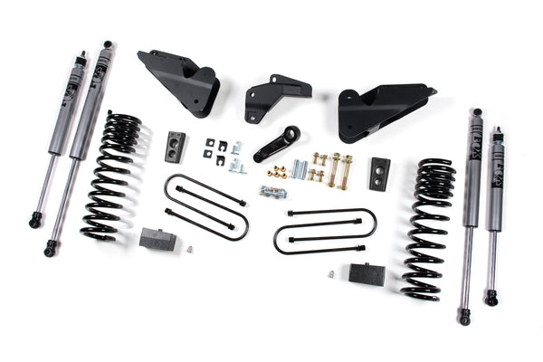 Zone 2013-2018 RAM 3500 4" Suspension Lift Kit-gas Front Coil, Rear Block FOX 2.0 Shocks ZOND64F