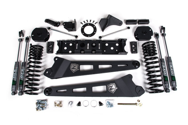 ZONE 2019 Fits RAM 2500 4.5in Radius Arm Diesel 6-Bolt T-case Nitro Shocks D78N