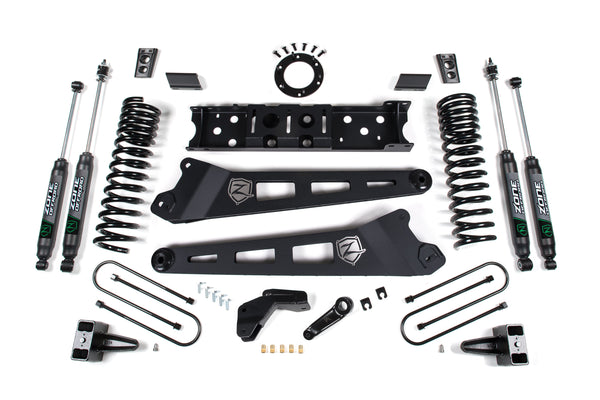 ZONE 2019-2024 Fits RAM 3500 6.5" Radius Arm 5" Rear Block W/ Overload Diesel 8-Bolt T-case Nitro Shocks D116N