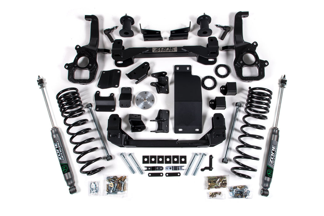 Zone Offroad 20-21 Ram 1500 4WD 4in Front 3in Rear Suspension Lift System w/OE 22in Wheels ZOND100N