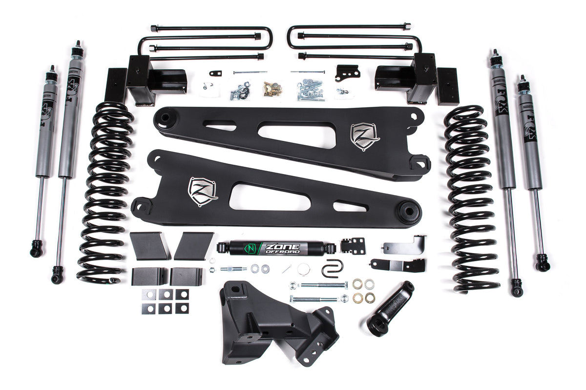 ZONE 4 Inch Lift Kit W/ Radius Arm Fits Ford F250/F350 Super Duty 17-19 4WD Gas ZONF104F
