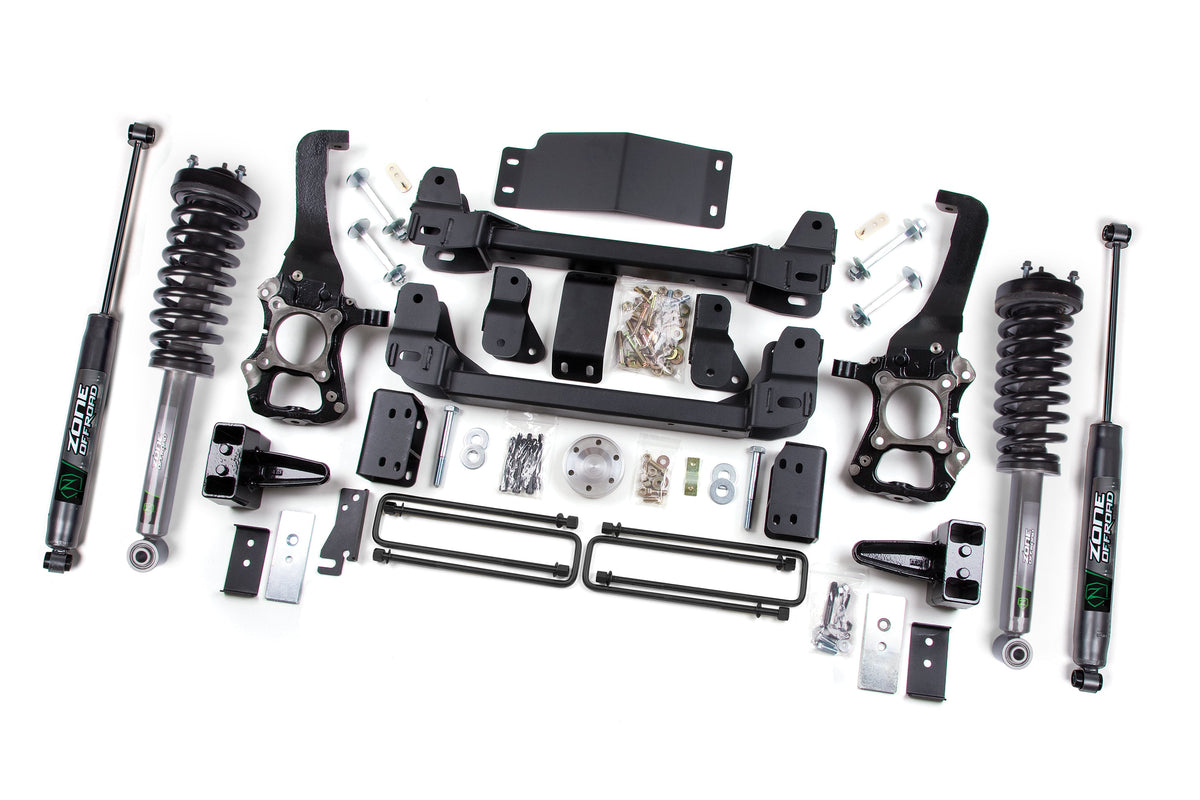 ZONE 6 Inch Lift Kit Fits Ford F150 09-13 4WD 4 Inch Block Kit ZONF75LN