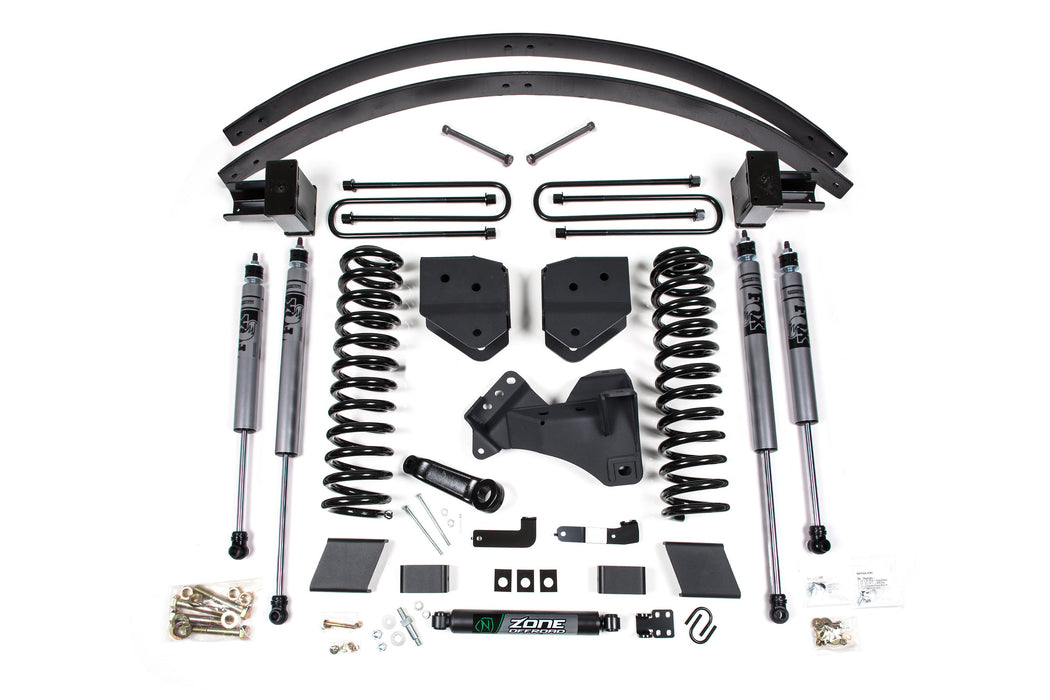 Zone Fits 2017-2019 Ford F350/350 6" Suspension Lift Kit, 3" Rear, Block, Diesel, 3 Leaf Main Fox Adventure Series Shocks With Fox Shocks ZONF111F