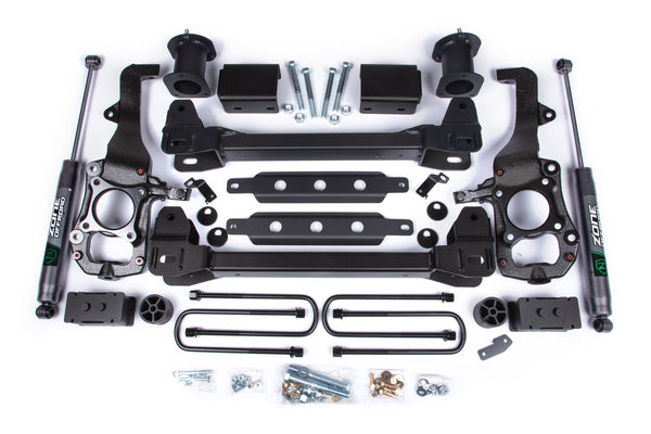 Zone 2021-2024 Ford F150 2WD 6" Supension Lift Kit, 3.25" Rear Lift, Block Spacer Front, Nitro Rear F122N