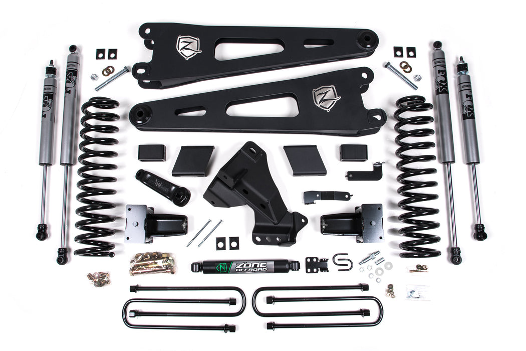 Zone Offroad 7 Inch Lift Kit w/ Radius Arm Ford F250/F350 Super Duty (23-26) 4WD Gas