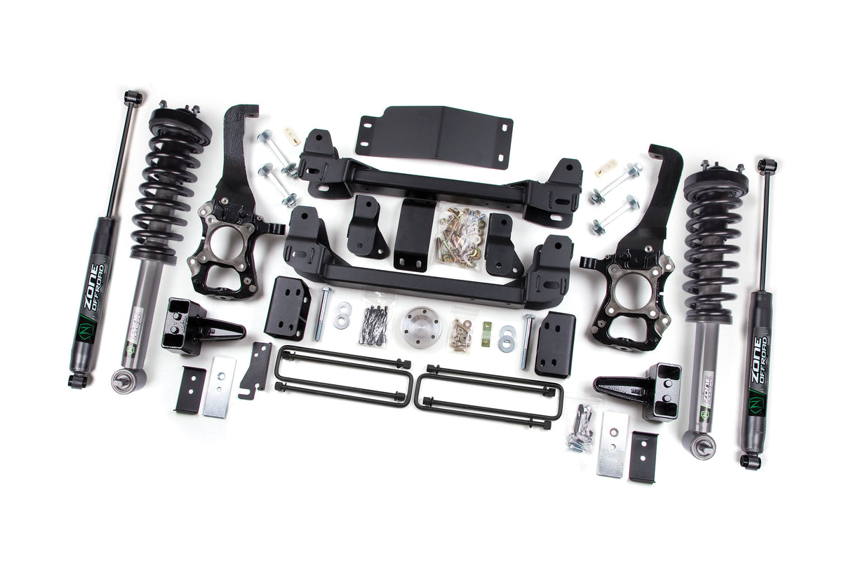 ZONE 4 Inch Lift Kit Fits Ford F150 2014 4WD Nitro Series ZONF150LN