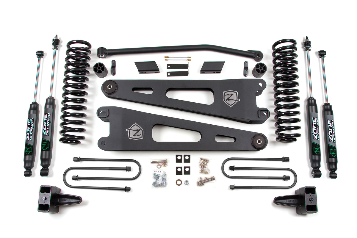 ZONE OFFROAD 08-10 Fits Ford SuperDuty 4in Radius Arm System Diesel ZONF23N