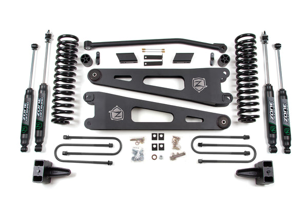 ZONE OFFROAD 08-10 Fits Ford SuperDuty 4in Radius Arm System Diesel ZONF23N
