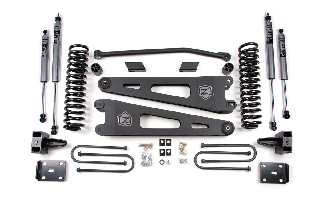 Zone Offroad 4 Inch Lift Kit w/ Radius Arm Ford F250/F350 Super Duty (11-16) 4WD Diesel