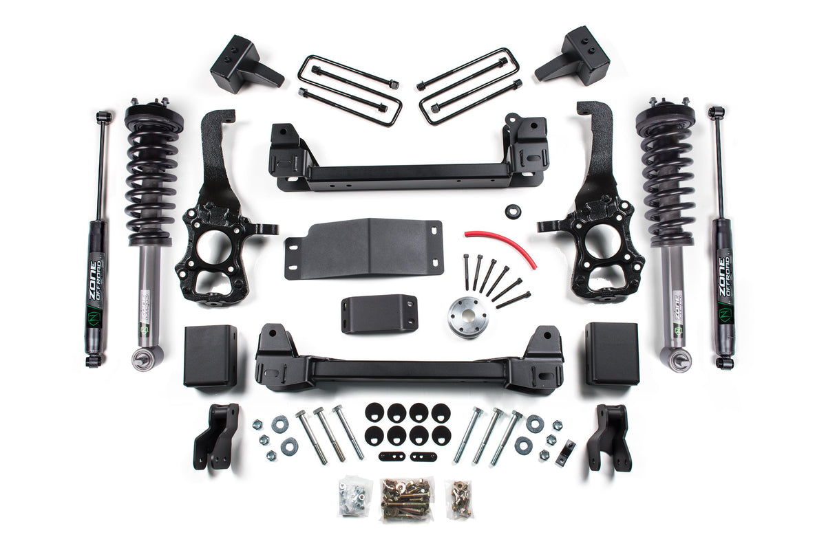 ZONE 4 Inch Lift Kit Fits Ford F150 15-20 4WD Nitro Series ZONF47LN