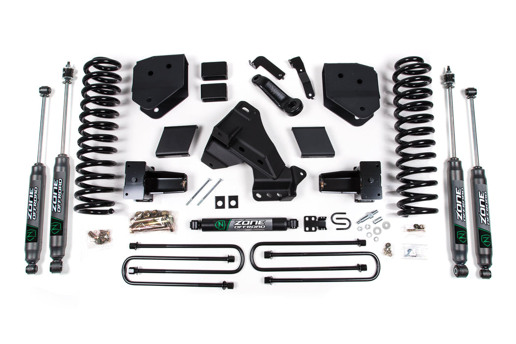 Zone Offroad 20-21 Ford F-250/F-350 4.5in Suspension Lift System- NX2 Shocks Gas ZONF59N