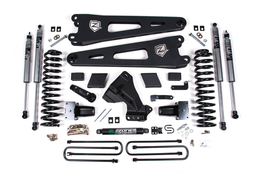 Zone Offroad 6 Inch Lift Kit w/ Radius Arm Ford F350 Super Duty DRW (20-21) 4WD Diesel