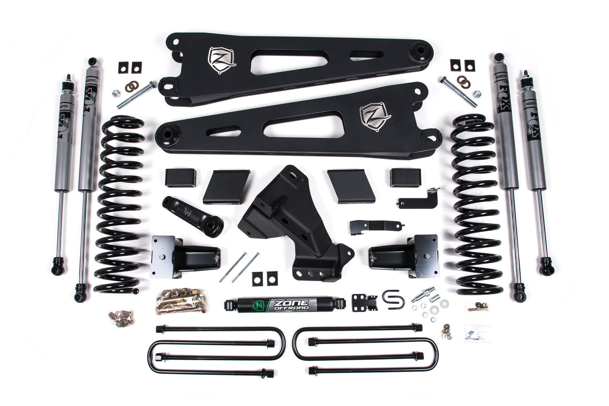 ZONE 7 Inch Lift Kit W/ Radius Arm Fits Ford F250/F350 Super Duty 20-22 4WD Diesel F64F