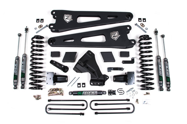 ZONE 2020 F350 Dually 6" Radius Arm Suspension Lift System- Nitro Shocks- Gas F70N