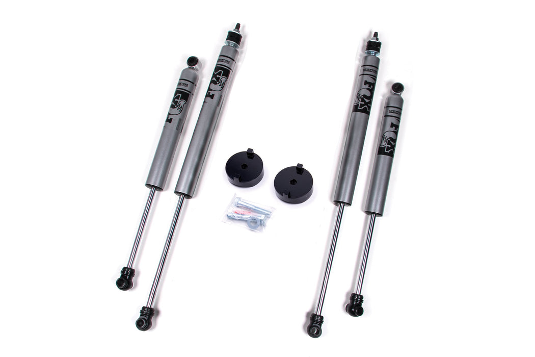 Zone 2005-2016 Ford F250/350 1" Budget Boost Lift Kit Front Coil Spacer Fox 2.0 Shocks