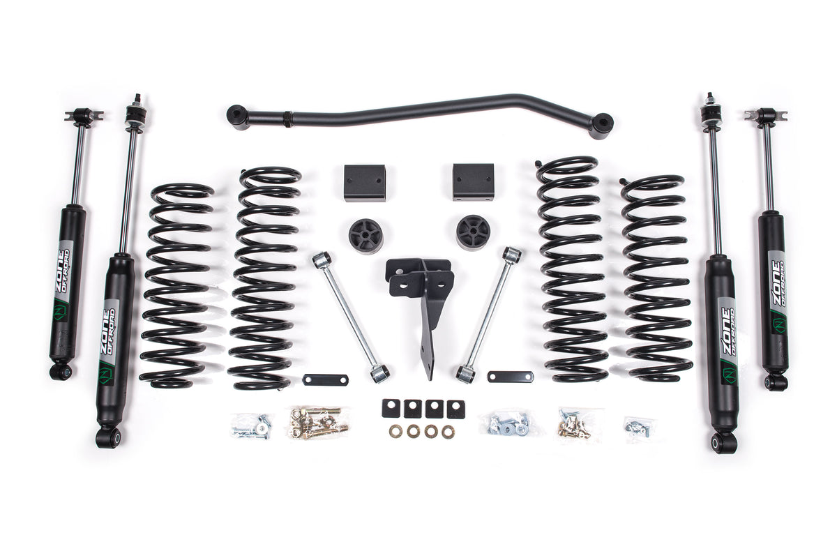 ZONE OFFROAD 07-15 Fits Jeep JK 4dr 4in Suspension Kit ZONJ15N