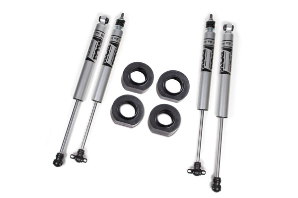 Zone 1993-1998 Jeep Grand Cherokee ZJ 2" Suspension Lift System Front Coil Spacer, Rear Coil Spacer FOX 2.0 Shocks ZONJ19F