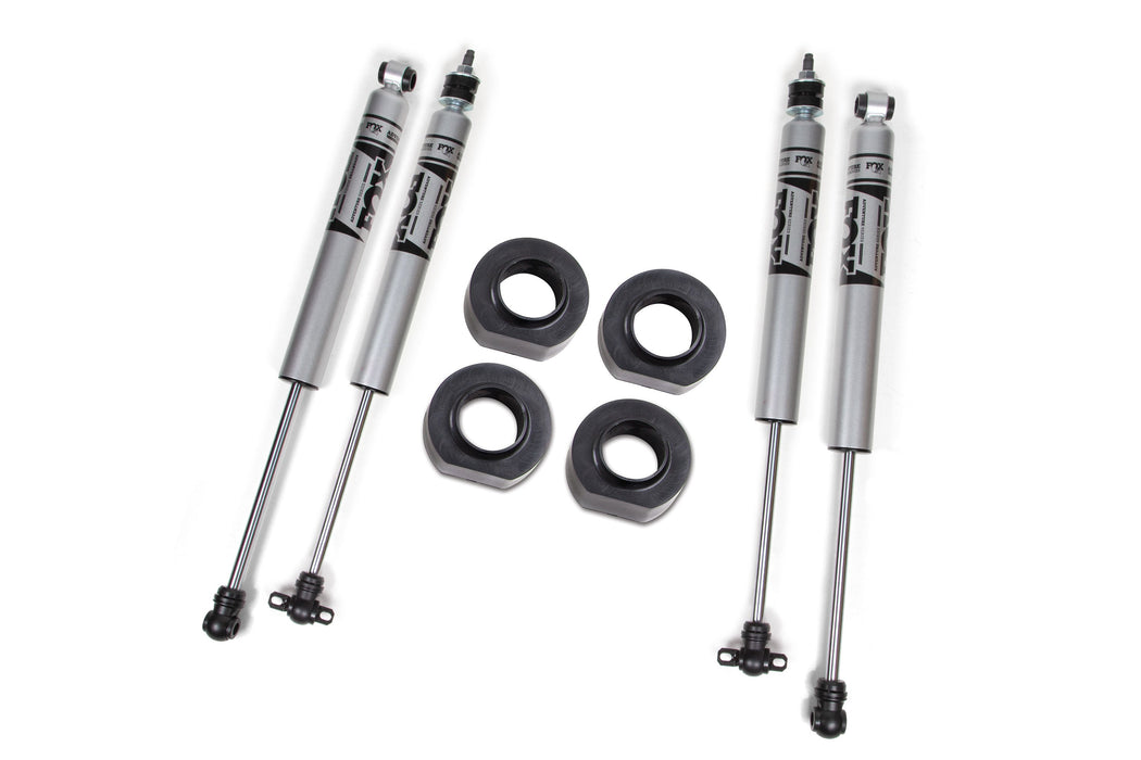 Zone 1993-1998 Jeep Grand Cherokee (ZJ) 2" Suspension Lift System Front Coil Spacer, Rear Coil Spacer Fox 2.0 Shocks