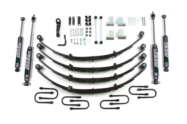 ZONE 4 Inch Lift Kit Fits Jeep Wrangler YJ 87-95 ZONJ28N