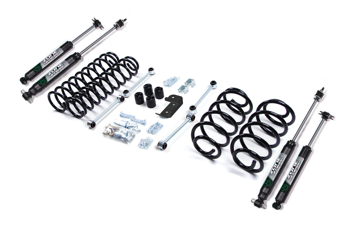 ZONE OFFROAD 97-02 Fits Jeep TJ 3in Suspension Kit ZONJ2N