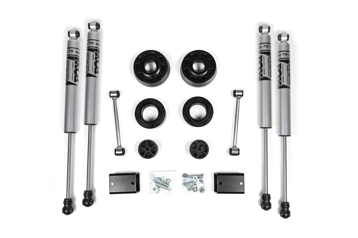 ZONE 2018-2025 Fits Jeep Wrangler JL 2" Suspension Lift Kit, 2" Coil Spring Spacers Front/rear FOX 2.0" Adventure Series Shocks Front/rear ZONJ30F