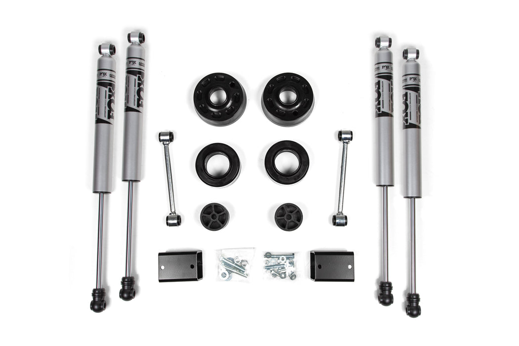 Zone 2018-2025 Jeep Wrangler JL 2" Suspension Lift Kit,  2" Coil Spring Spacers Front/Rear Fox 2.0" Adventure Series Shocks Front/Rear