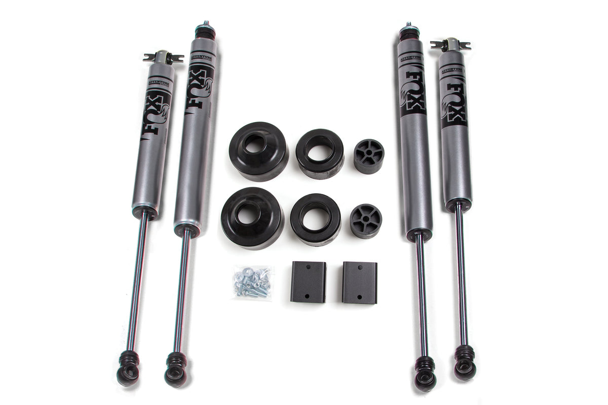 ZONE 2012-2018 Fits Jeep JK 2dr/4dr 2" Suspension Lift Kit Front Coil Spacer, Rear Coil Spacer FOX 2.0 Shocks ZONJ40F