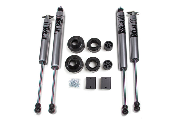 Zone 2012-2018 Jeep JK 2dr/4dr 2" Suspension Lift Kit Front Coil Spacer, Rear Coil Spacer FOX 2.0 Shocks ZONJ40F