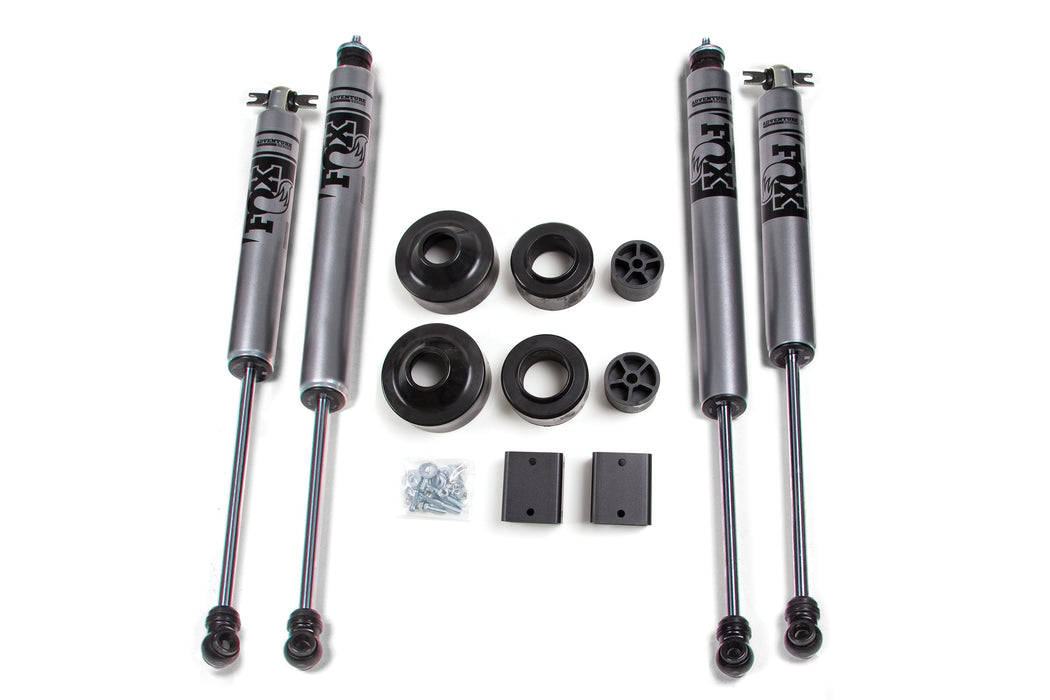 Zone 2012-2018 Jeep JK 2dr/4dr 2" Suspension Lift Kit Front Coil Spacer, Rear Coil Spacer Fox 2.0 Shocks