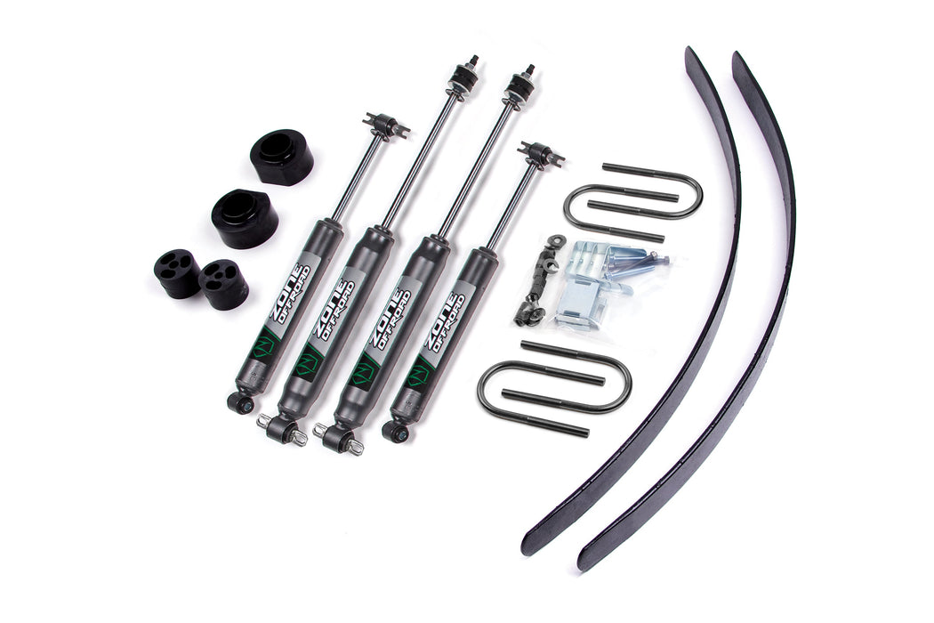 Zone Offroad 84-01 compatible with Jeep XJ 2in Kit w/Chrysler Axle ZONJ4N