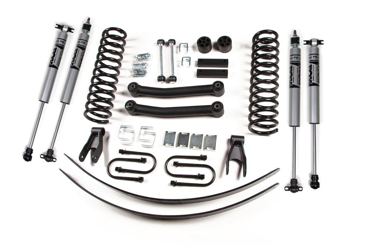 ZONE 1984-2001 Fits Jeep XJ 4.5" Lca Suspension Lift Kit w/Dana35 Axle Front Coils, Rear Add A Leaf FOX 2.0 Shocks ZONJ9F