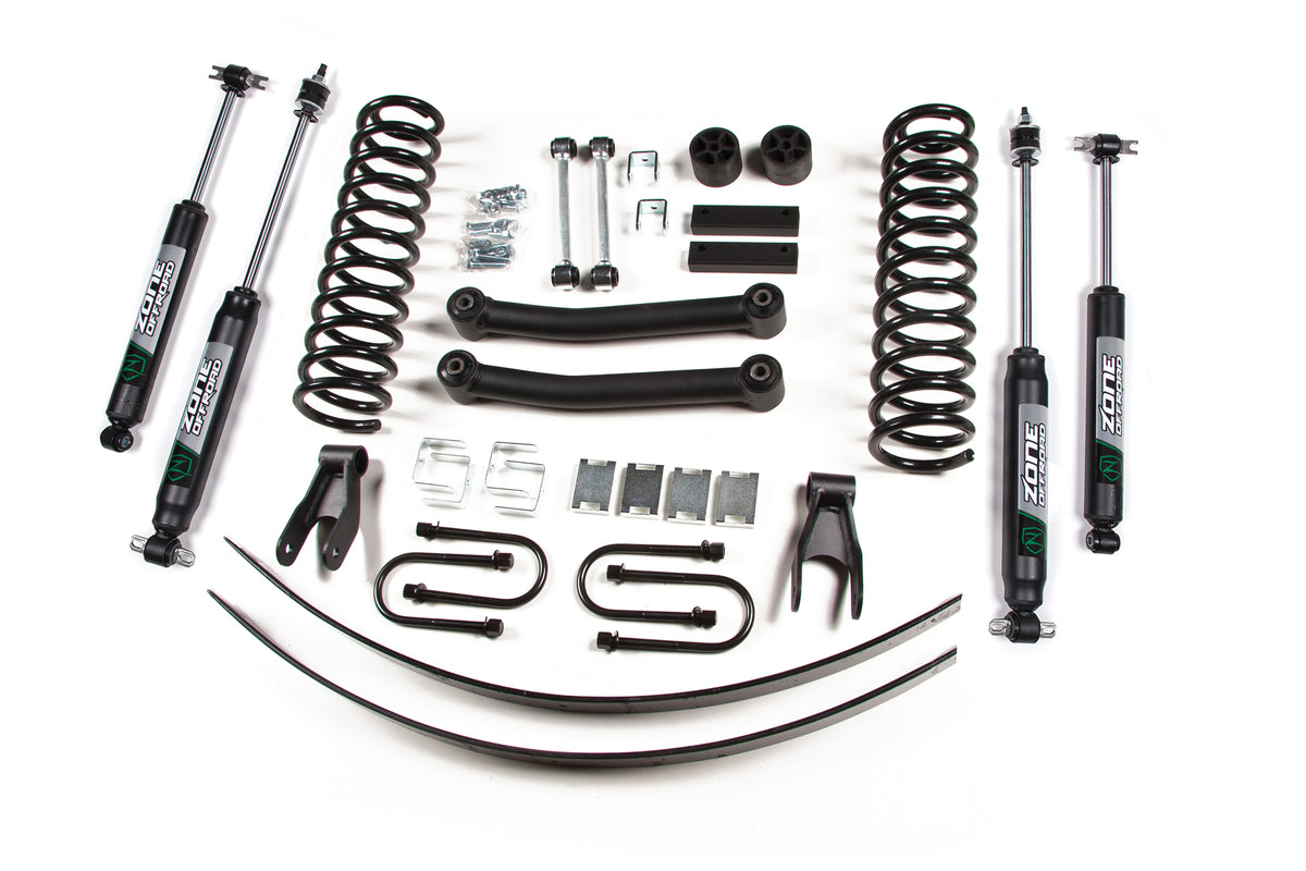 ZONE OFFROAD 84-01 Fits Jeep XJ 4.5in Kit w/Dana35 Axle ZONJ9N