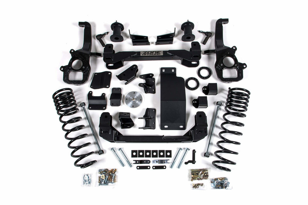 Zone Offroad 20-21 Ram 1500 4WD 4in Front 3in Rear Suspension Lift System w/OE 22in Wheels ZOND100N